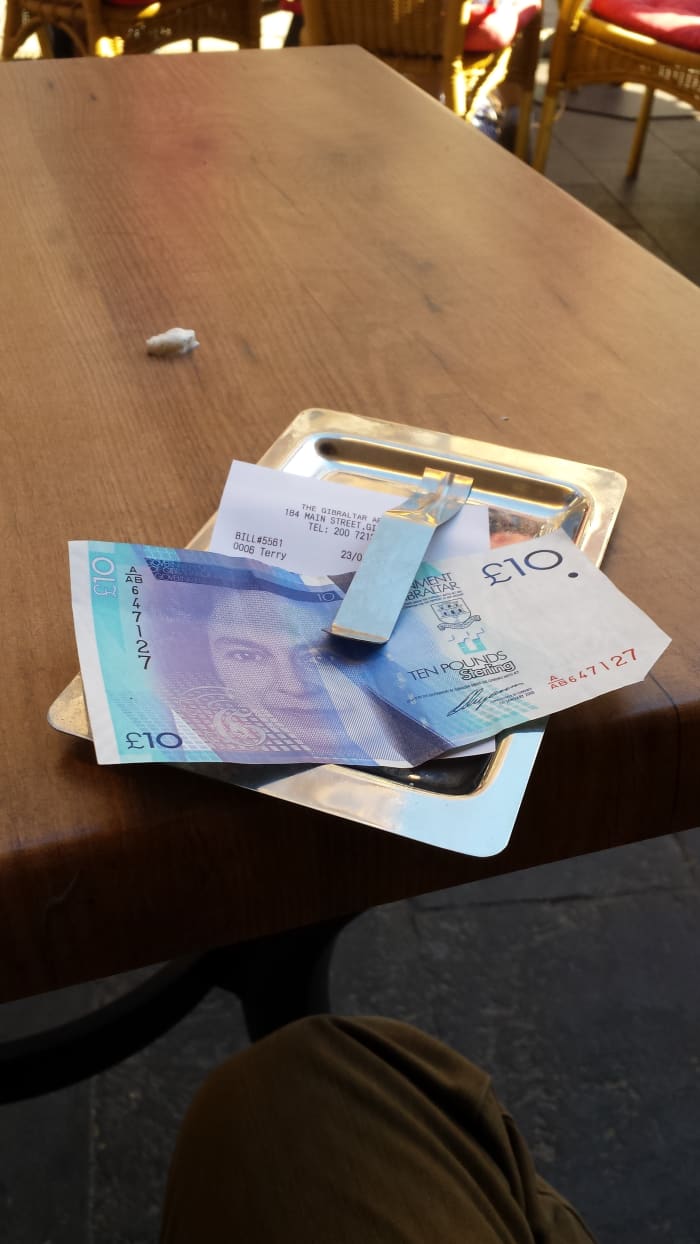 Pound sterling is the official currency on The Rock with the territory issuing its own notes and coins