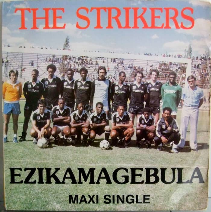 Celebrating the all conquering Orlando Pirates side that lifted the Mainstay Cup, the Benson and Hedges, Sales House Champ of Champs and BP Top Eight trophies back in the eighties. Can you pick out any of the following big names: Eric Chippa Chauke,