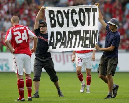 Pressure On Apartheid In The International Level And Also this was in recent protest against Occupation Of the West Bank