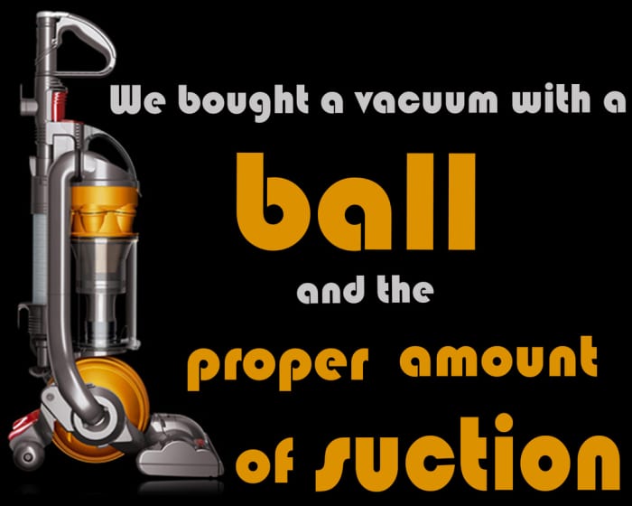 white dyson ball vacuum