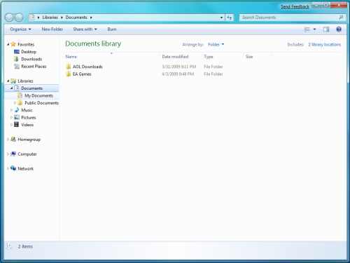Navigate to Libraries Documents My Documents (C:\Users\[User Name]