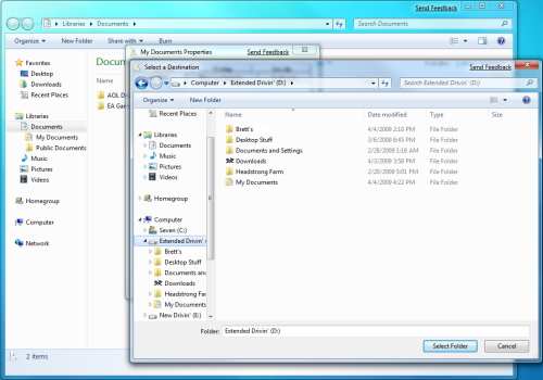 Navigate to the new location