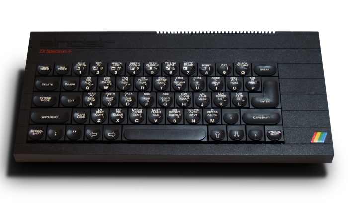 A resplendent looking Sinclair ZX Spectrum +