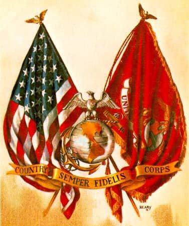When crossed with another flag, the American flag must be on the right with it's staff crossed in front of the other's.