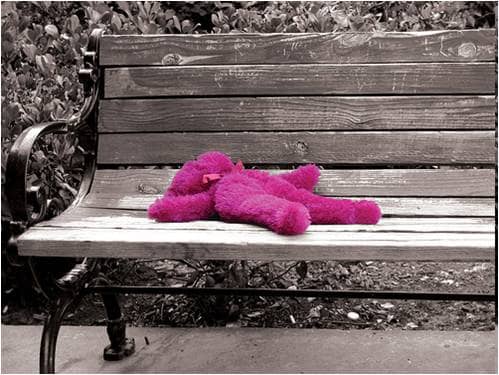 This picture captures the theme of the poem. It shows how innocence can be lost and forgotten so easily, and it captures the somber mood of the poem.