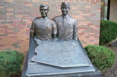 The American Legion & Department of Arizona's Boys State 50th Anniversary sculpture by Thomas H. Oliver, dedicated June 6, 1996