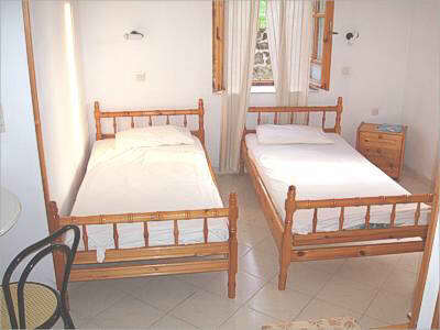 The room at the lovely "Schoolmistress with the Golden Eyes" pension was simple but clean and comfortable.