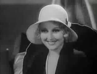 Round face shapes like that of Thelma Todd benefit from minimalistic hairstyles if worn with wide, sweeping hats, which dwarf the face width.