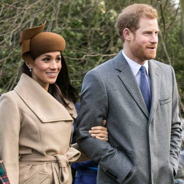 Prince Harry and Meghan Markle, Christmas Day 2017.