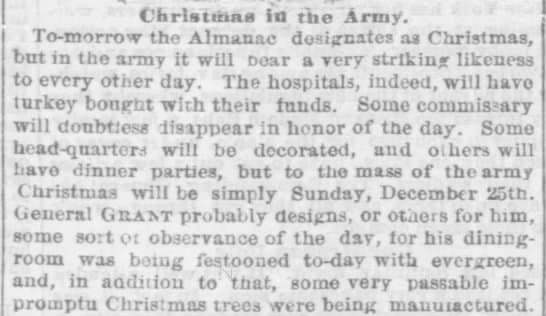 Clipped from The Philadelphia Inquirer, 29 Dec 1864, Thu, Page 1 (see below for the transcription of this clipping)