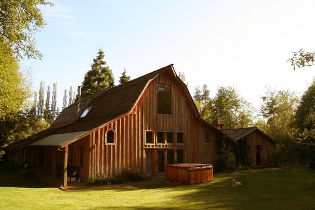 The idyllic Bear Creek recording studio - created in a barn; close enough to the coty to party but set in the countryside for the peace and quiet and ability to concentrate.