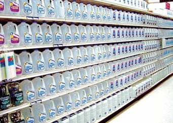 This is one of the many huge fridges in the supermarket, they carry a lot of things including milk and other dairy products that need to be kept cool. You can find here a two litre of bottled milk selling for two dollars, it is very cheap.