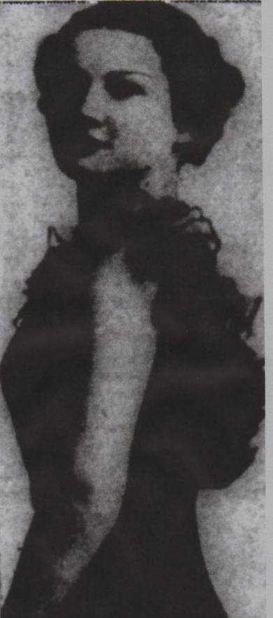 Fig. 1 Old photo of Leila Welsh in the "St. Petersburg Times" published March 12, 1941 (Associated Press) - three days after the murder.
