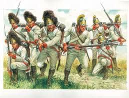 The White worn by the Austrian army was very similar to what the French army wore prior to the Revolution
