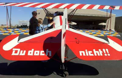 Replica Fokker D-7 built by Dr. James Parks and his son Andy, now the director of the Vintage Aero Flying Museum.