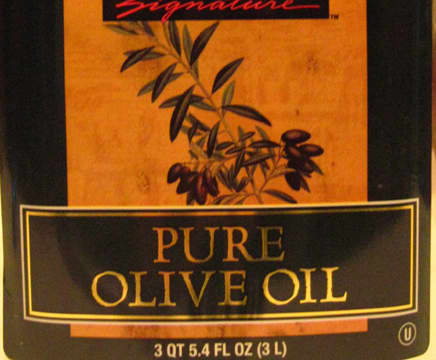 Pure Olive Oil is no different than "Olive Oil", it just means that it's not mixed with other types of oil, such as corn or soy oils.