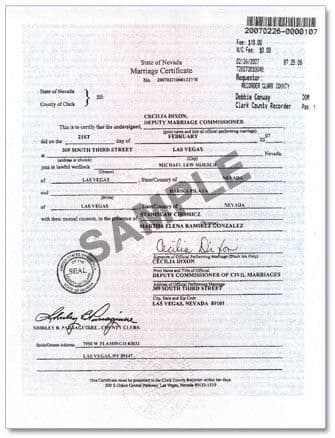 Order Reno and Las Vegas Wedding Certificates Online! - HubPages