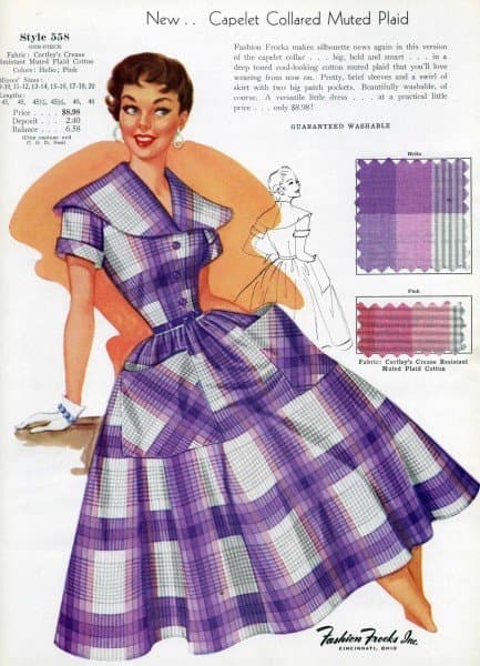 Purple plaid dress clip art courtesy of Velma's Retro Clip Art and Images.
See the link below to download it.