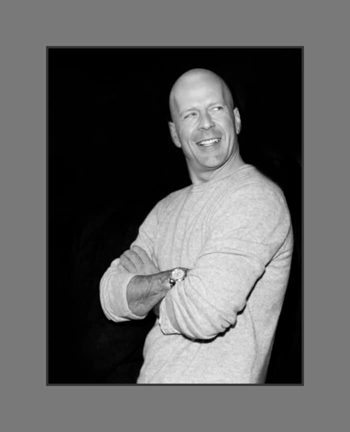 Bruce Willis embraced his baldness by being bold and bald. - 2013 Hairstyles for Men with Balding Thinning Hair Style Cuts Trends