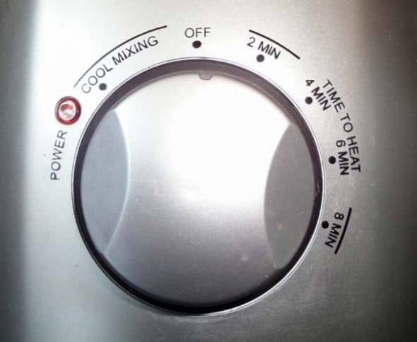 The Timer - For Hot and Cool Drinks; 8 minutes maximum, only takes 4 or 5 minutes to make two or three large mugs of hot frothy milky chocolate.