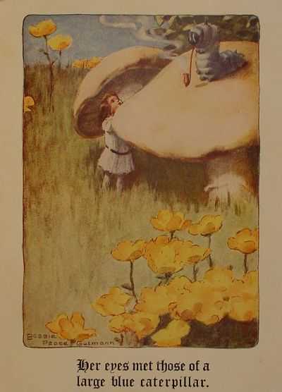 Bessie Pease Guttman illustration from Lewis Carroll's Alice In Wonderland