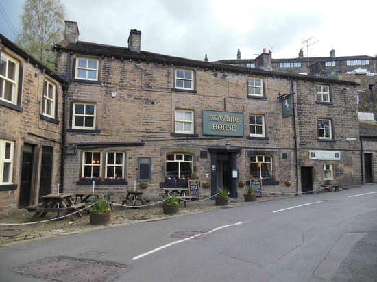 The White Horse at nearby Jackson Bridge where our intrepid trio was ejected more than once for weird behaviour