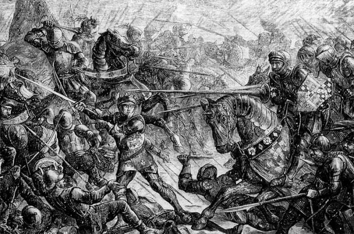 The battle rages - no quarter was offered or asked for on an icy day. This would be the day of reckoning, a pay-back for Wakefield and Queen Margaret's humiliation of Edward, Duke of York