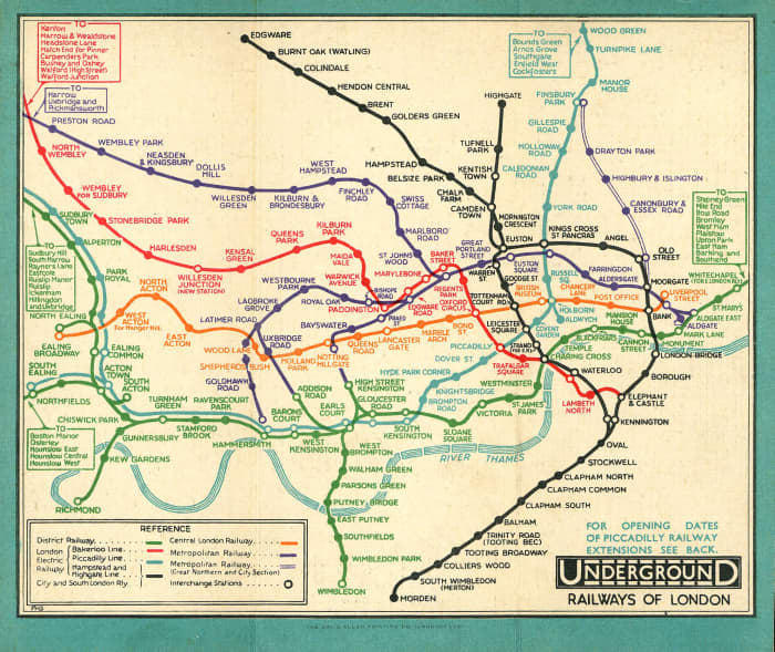 The Iconic London Underground Tube Map - Hubpages