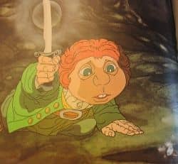 Picture from The Hobbit book, illustrated by Arthur Rankin, Jr. and Jules Bass.
