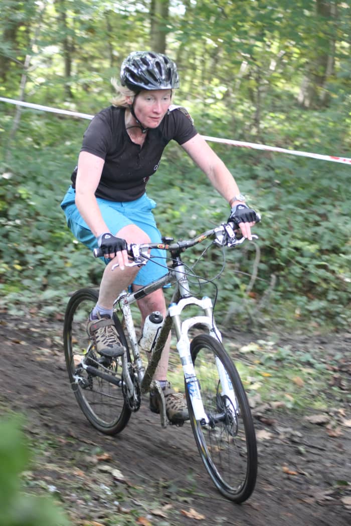 Narrower tires like those pictured are a key adaptation for cyclocross performance that will really help if you're riding a Mountain Bike