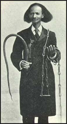 Thomas Johnson with slave whip and chains:. James Ramsay stated: ""The ordinary punishments of slaves, for the common crimes of neglect, absence from work, eating the sugar cane, theft, are cart whipping, beating with a stick, sometimes to the break