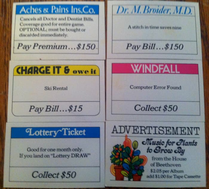 Mail that can be received in Pay Day, which can contain bills, insurance, or even junk mail.