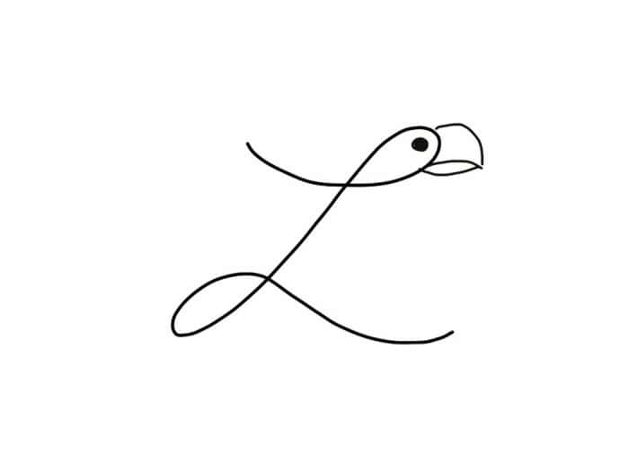 Add an eye and a beak