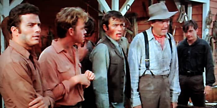 The fight between the Andersons and the Virginia government officials who come to take their horses is one of the more light-hearted, almost slapstick sequences