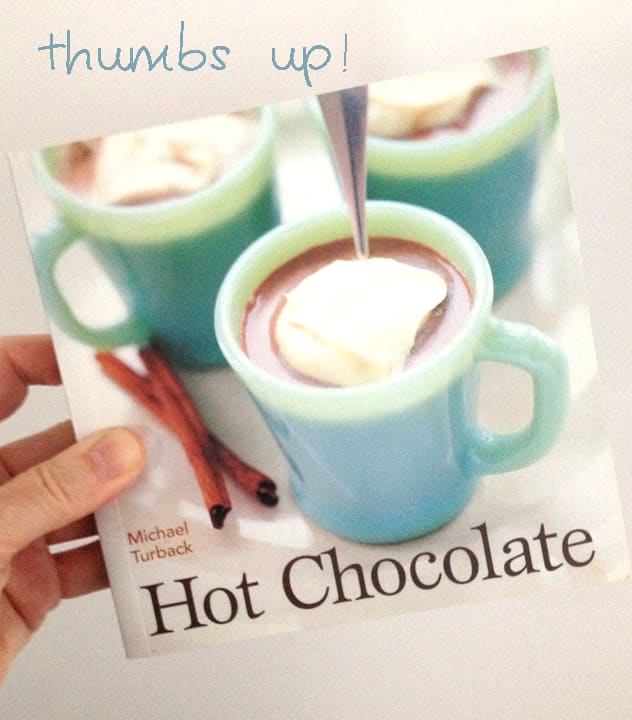 This is one of my favorite hot chocolate cookbooks. There are some very creative drinks in here and many of them could be served in fun ways. I highly recommend this book - another one of those fabulous gifts from my sister-in-law!