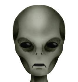 A rendition of the modern grey alien. Was this what Betty had seen, or were her earlier illustrations correct?