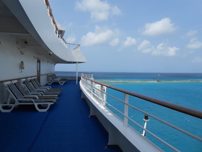 The back deck of the cruise ship in Aruba. This was my favorite place to read and spend time with God.