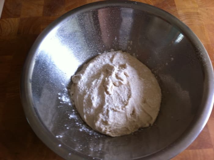 Ciabatta is a sticky dough that makes a light crusty bread. It is great for pizza dough and sandwiches.