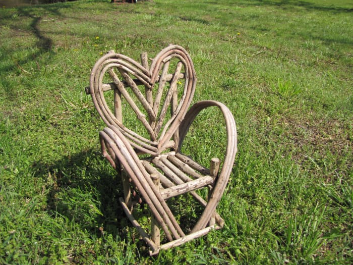 Think how much fun that you and the children can have collecting twigs and making little chairs and tables for the fairy folk.