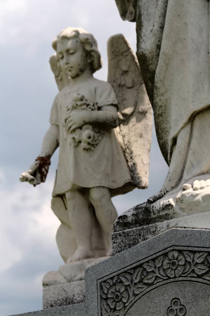 Whenever I'm driving around Milwaukee, I'm always on the lookout for potential locations. This cemetery where I took this shot is a perfect example of where this looking can lead.