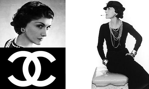 Coco Chanel and her 'little black dress' that she introduced to the fashion and style world in 1920.
