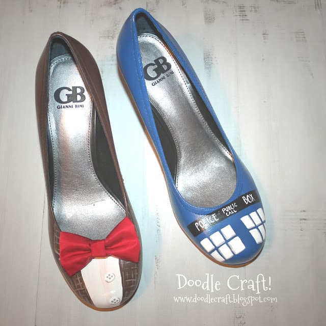 Doctor Who And The TARDIS Shoes. This Tutorial will show you how to make your very own pair of shoes with a Doctor Who Theme
