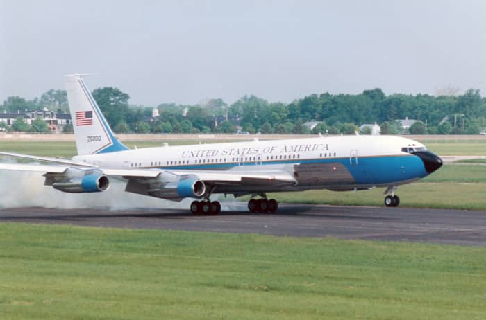 JFK's Boeing VC-137C SAM 26000 (Air Force One) at the National Museum of the United States Air Force in Dayton/Fairborn Ohio.