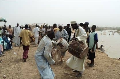Native drummers at the Argungu fishing festival