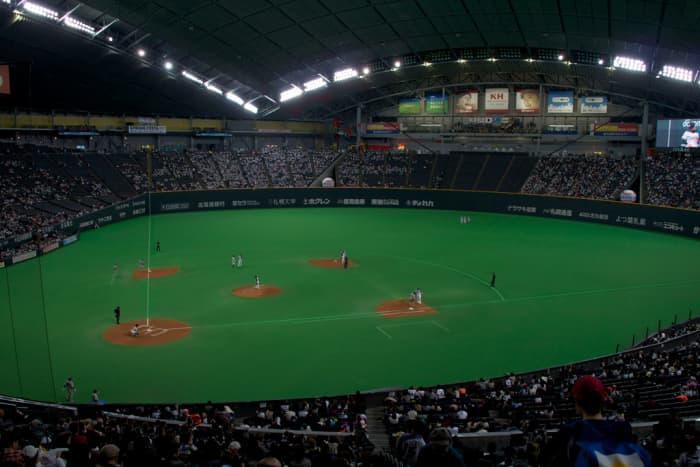 The Sapporo Dome, Japan. Studies by Leonard (1998) showed that domed baseball stadia helped increase home-field advantage by 3-4%