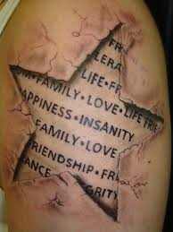 Creative Star Tattoo