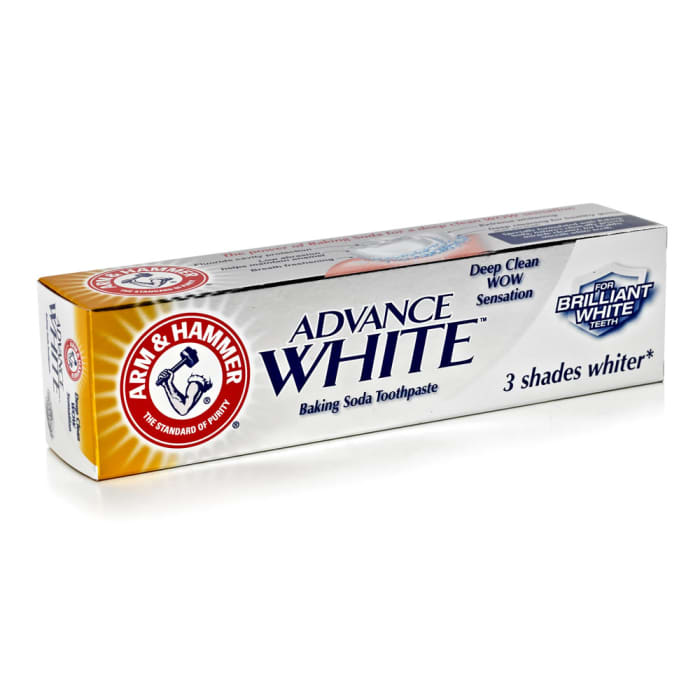 Using whitening toothpaste (especially one with baking soda) is a great natural way to whiten yellow nails.