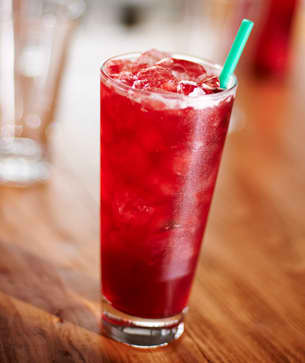 The mix of blackberry, mint and citrus is hard to describe! Since this is a featured drink, we are always happy to serve samples.
