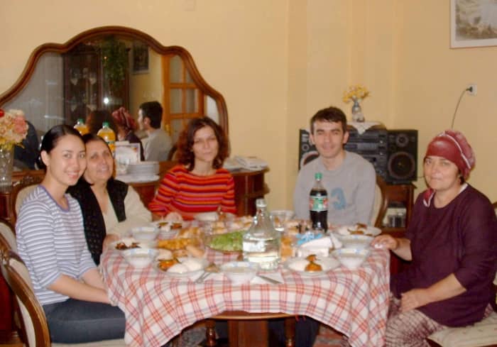 Asure Month. Most Turks always love to have dinner or get-together with family, friends and neighbors. (Photo by Baris Akten)
