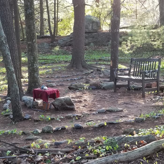 The labyrinth is a journey to trhe center of your soul, where you meet yourself and align yourself with your soul's purpose.